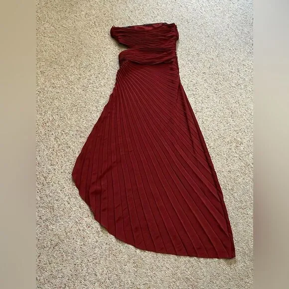 A.L.C. Strapless Pleated Dress size 2